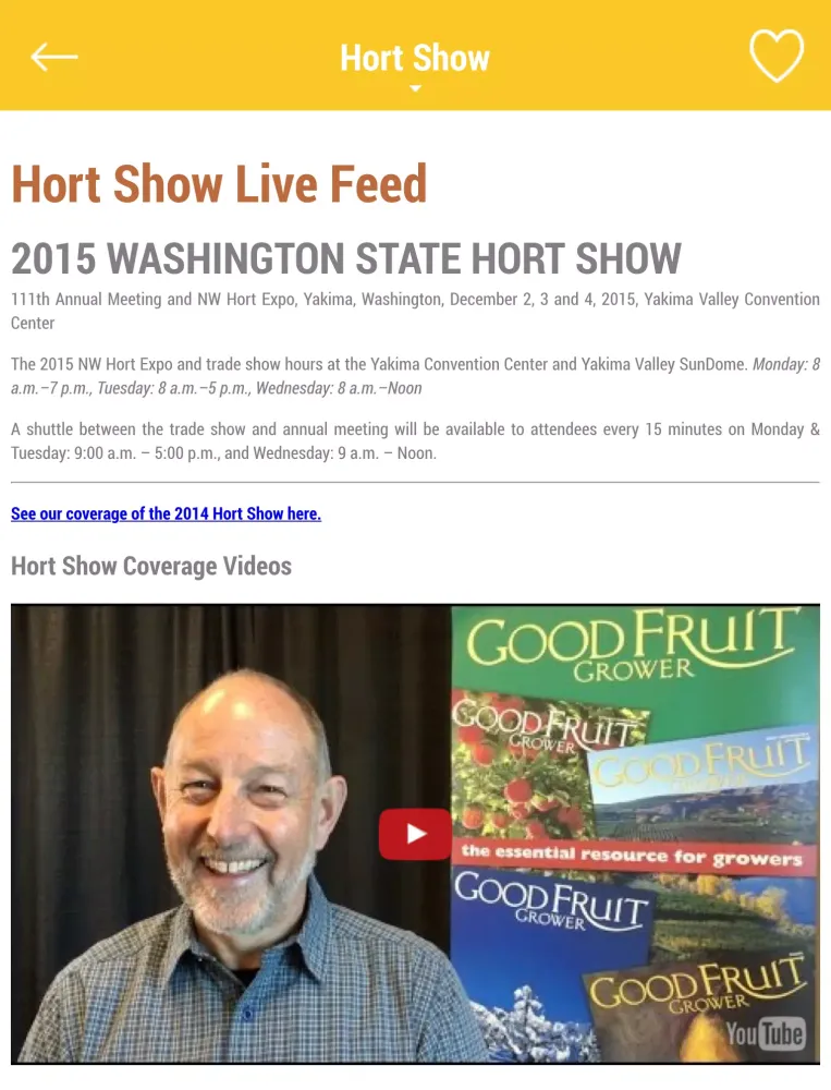 Ảnh chụp màn hình của Good Fruit Grower Magazine