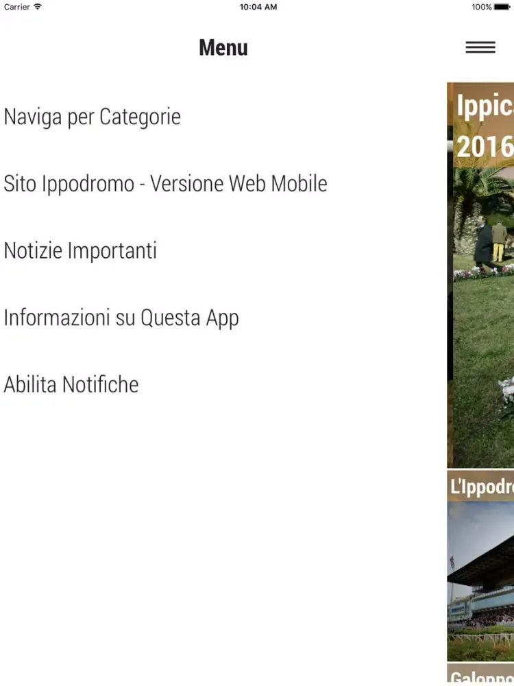 Ippodromo del Mediterraneo iPad  Ekran Görüntüleri