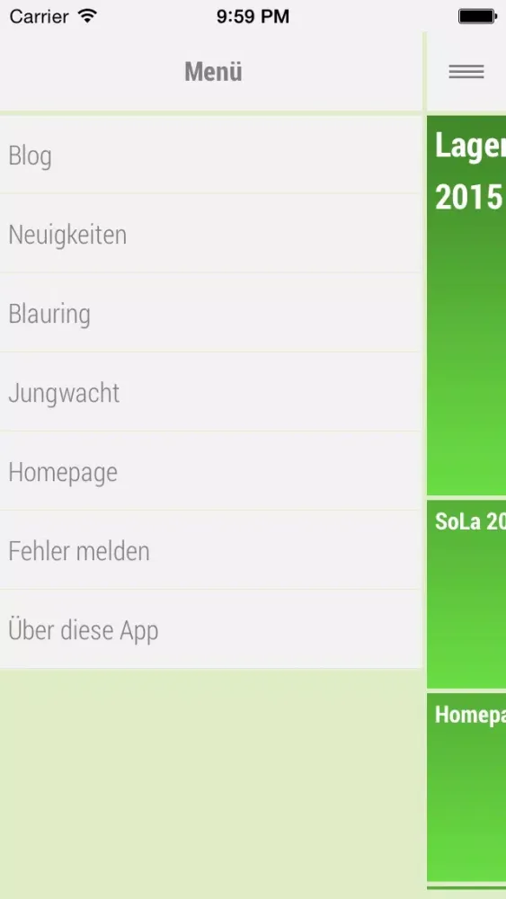 Screenshot di JuBla Blog