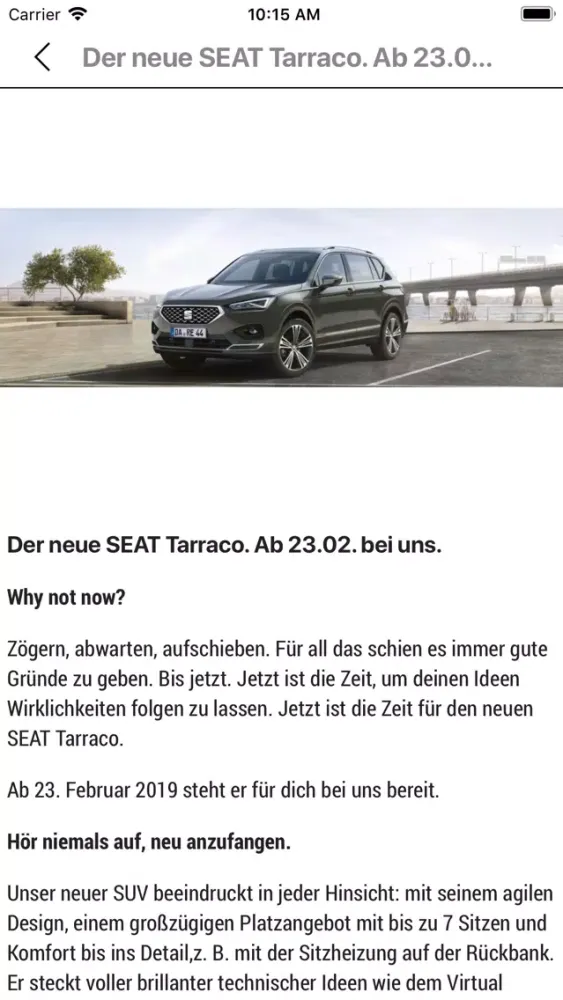 MEIN SEAT - SEAT Deutschland 스크린샷