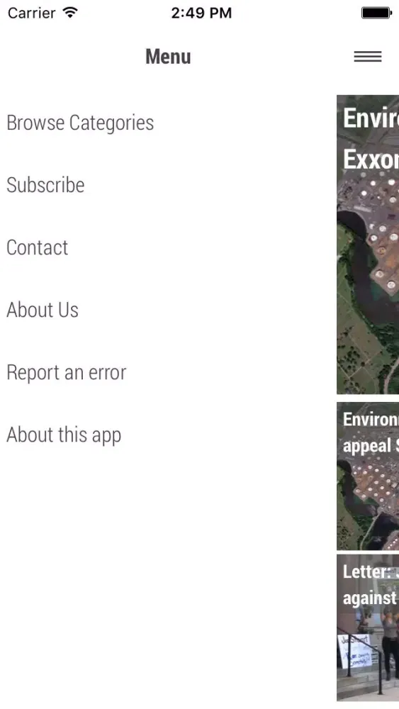 Capturas de pantalla de NJ Environment News