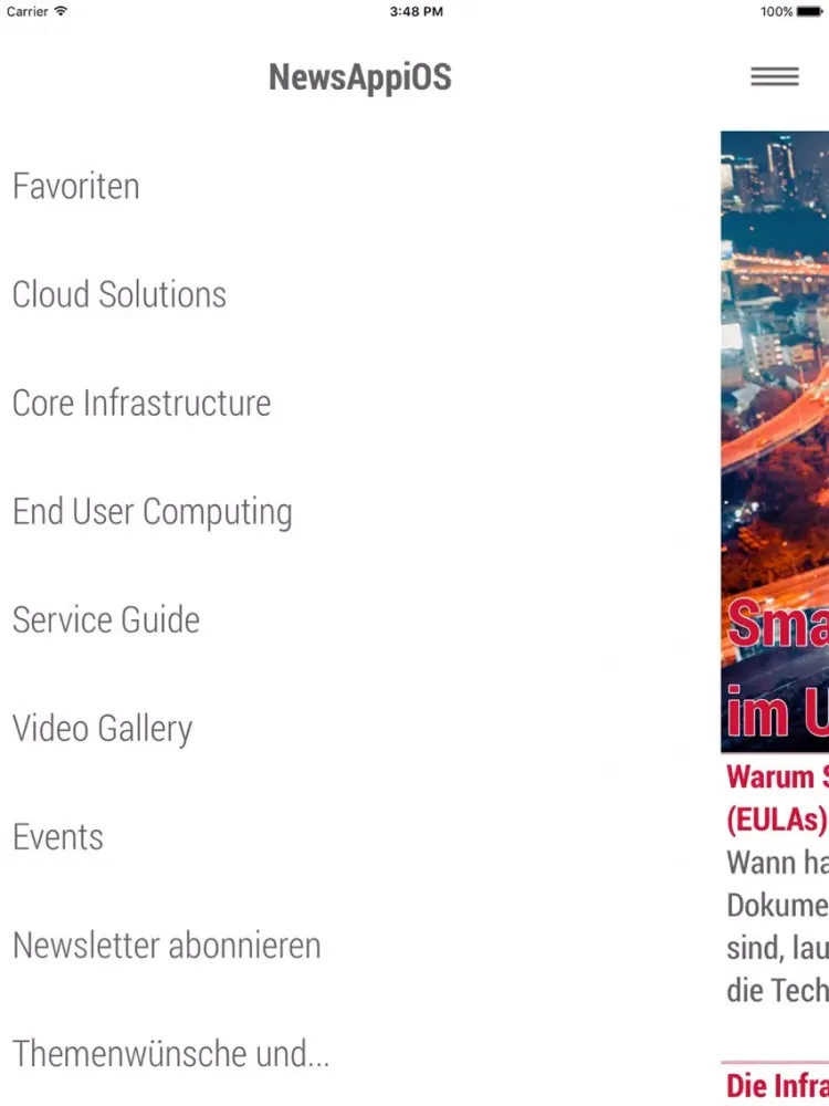 Screenshot di ONE News - SoftwareONE DE iPad 