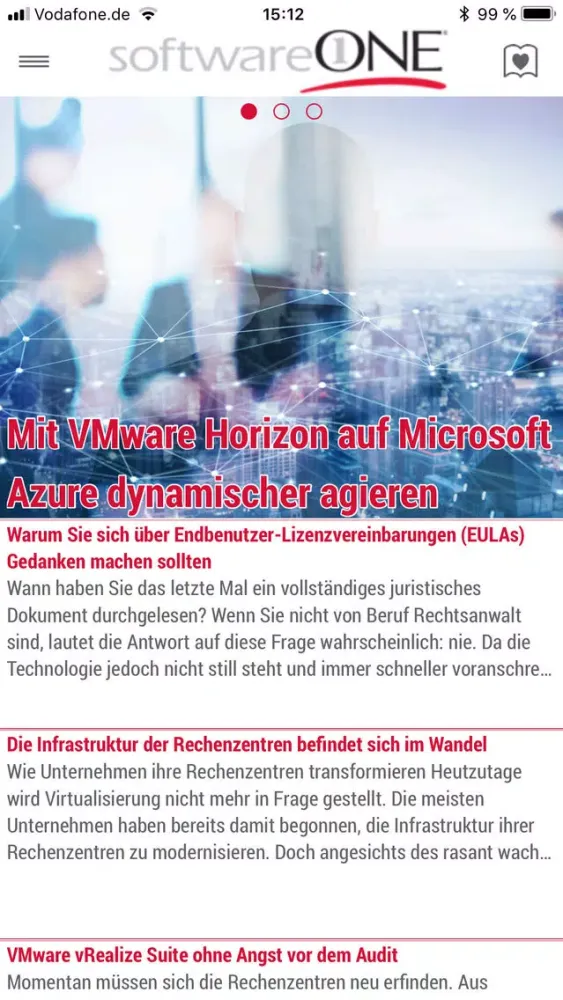Screenshot di ONE News - SoftwareONE DE