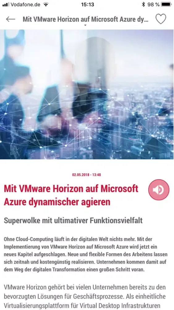 Screenshot di ONE News - SoftwareONE DE