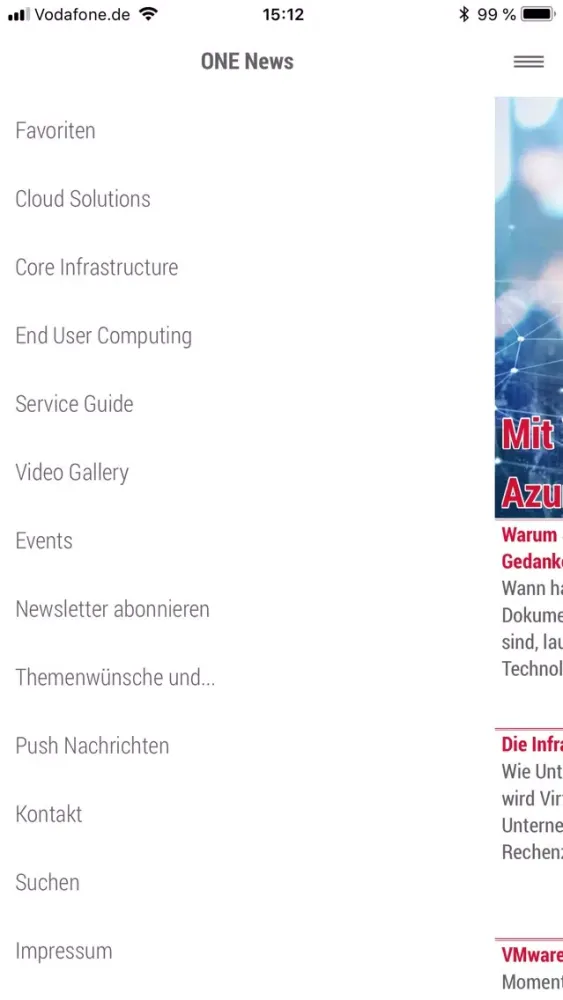 Screenshot di ONE News - SoftwareONE DE