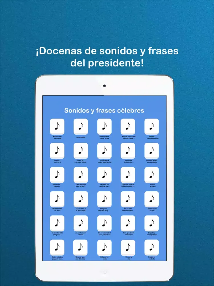 Frases del presidente divertidas iPad 應用截圖
