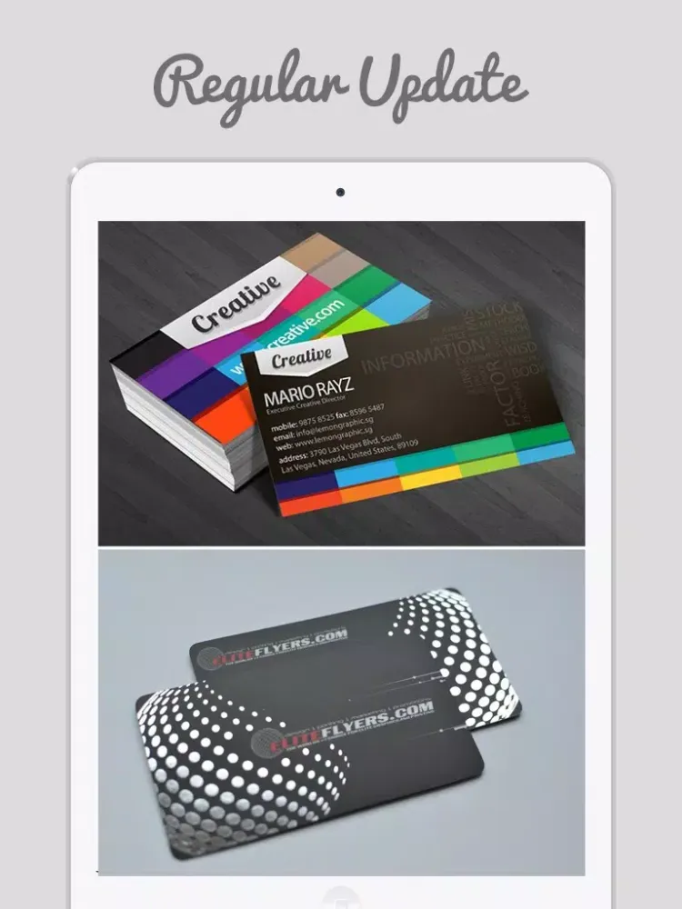 Tangkapan skrin Business Card Designs Ideas - Best Collection Of Business Card Design Catalogue iPad 