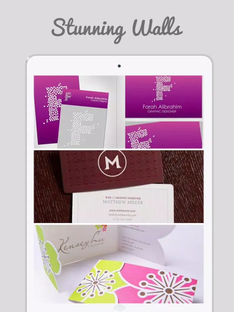 Tangkapan skrin Business Card Designs Ideas - Best Collection Of Business Card Design Catalogue iPad 
