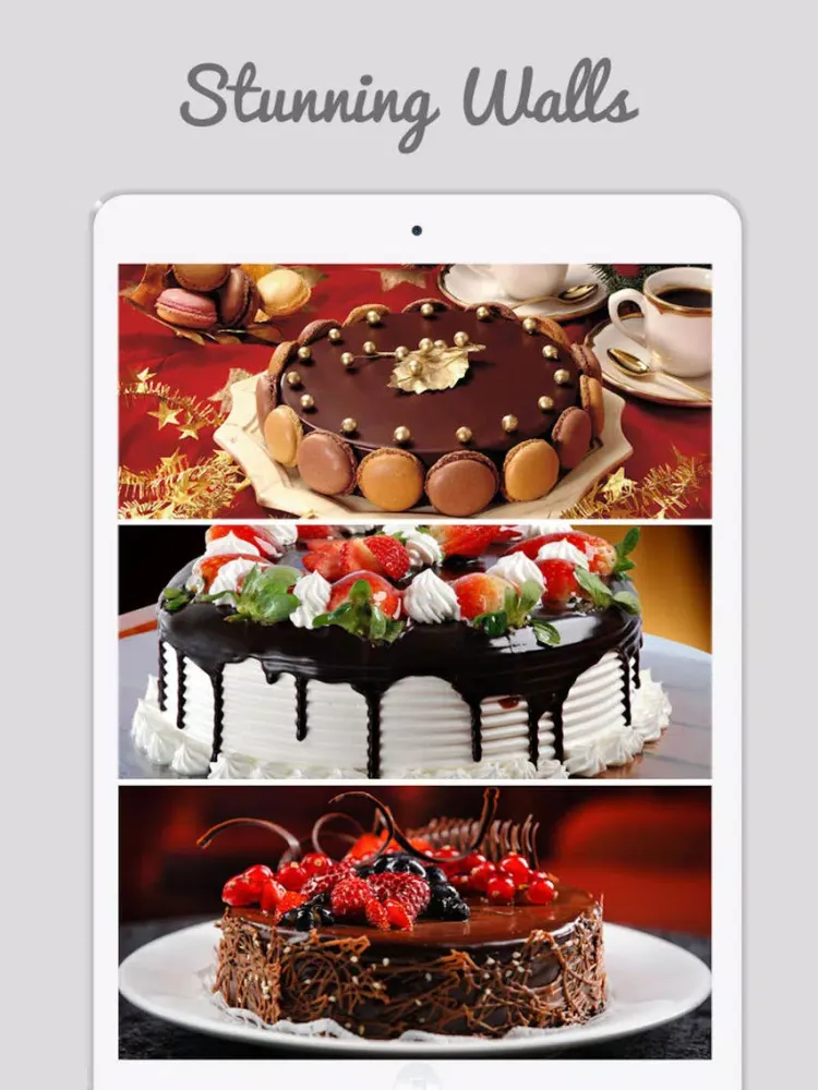 Capturas de tela do Cake Wallz - Sweet Birthday Cake Wallpapers iPad 