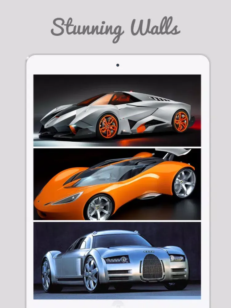 Crazy Carzy Wallpapers - Awesome Car Collections iPad 应用截图