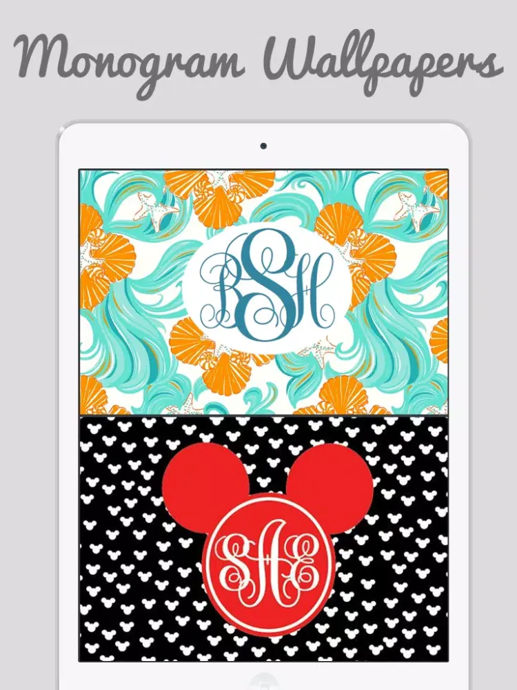 Tangkapan skrin HD Monogram Wallpapers - Customize Home and Lock Screen with best wallpapers iPad 