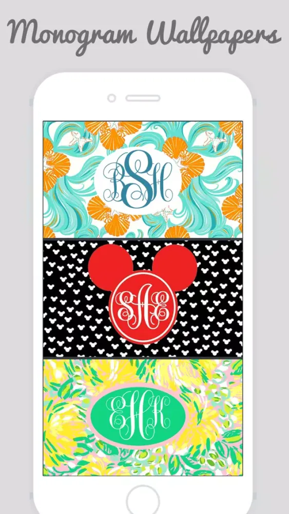 Tangkapan skrin HD Monogram Wallpapers - Customize Home and Lock Screen with best wallpapers