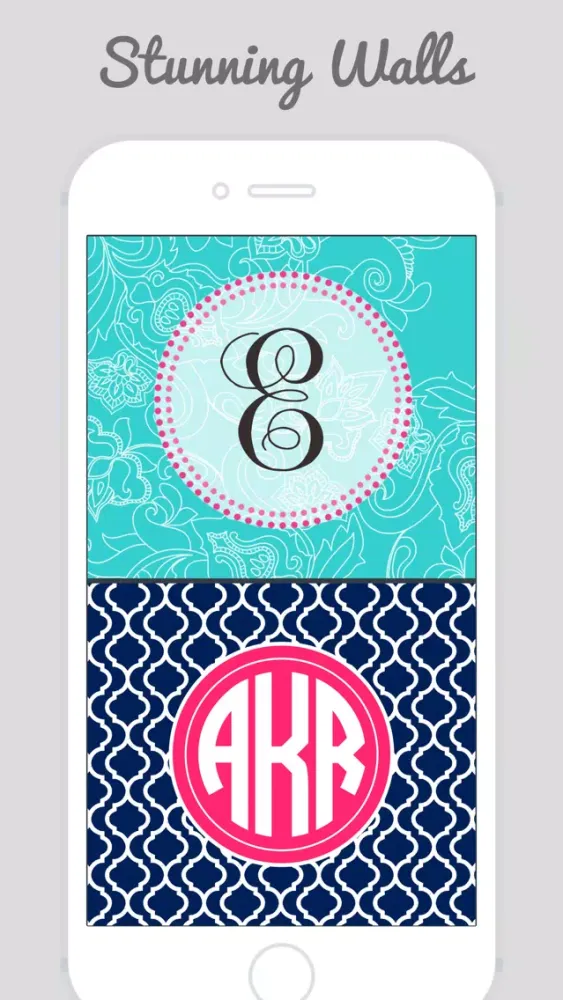 Tangkapan skrin HD Monogram Wallpapers - Customize Home and Lock Screen with best wallpapers