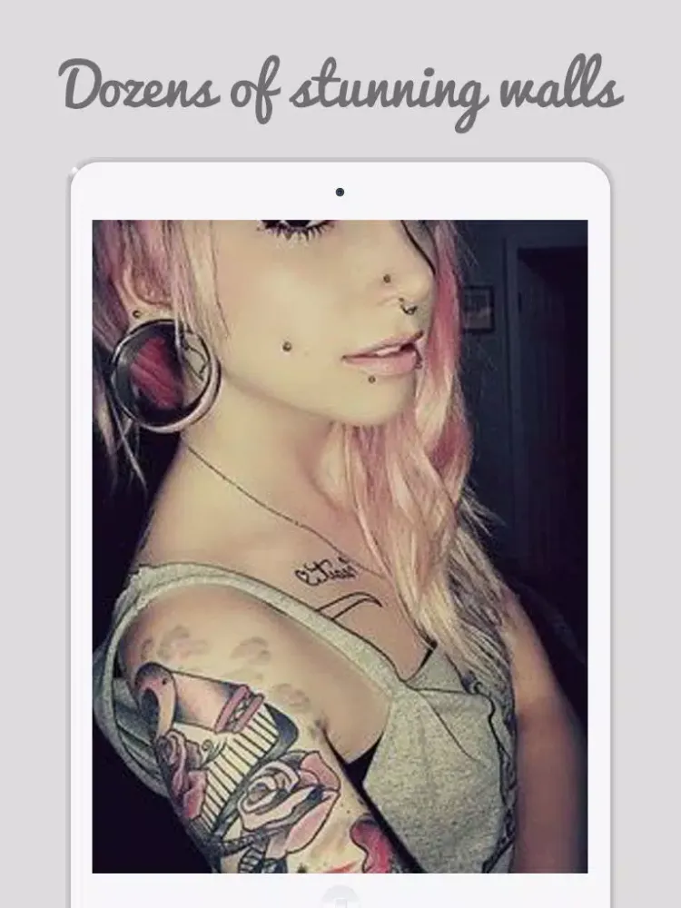 Capturas de tela do Piercing and Tattoo Collections iPad 
