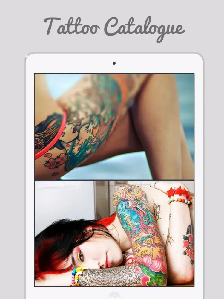 Capturas de tela do Tattoos For Girls - Awasome Tattos Collections for chest, wrist, thigh iPad 