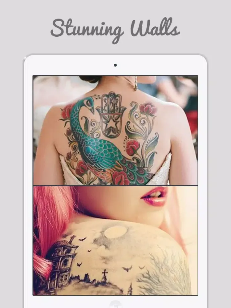Capturas de tela do Tattoos For Girls - Awasome Tattos Collections for chest, wrist, thigh iPad 