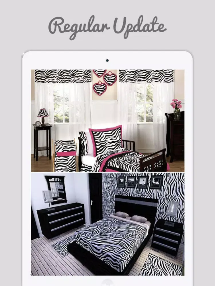 Zebra Design Wallpapers -Zebra Stripes Print Ideas iPad  स्क्रीनशॉट