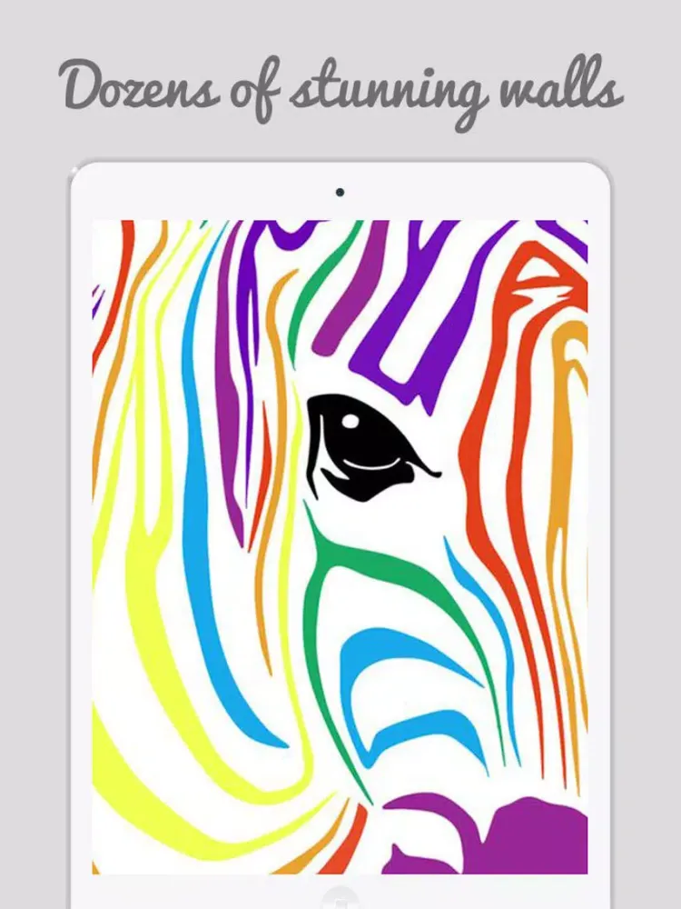 Zebra Design Wallpapers -Zebra Stripes Print Ideas iPad  स्क्रीनशॉट