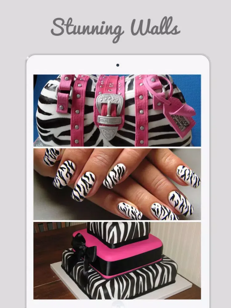 Zebra Design Wallpapers -Zebra Stripes Print Ideas iPad  स्क्रीनशॉट