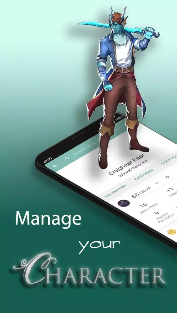 5e Companion App Screenshots