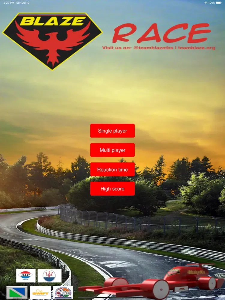 Ảnh chụp màn hình của Blaze Race iPad 