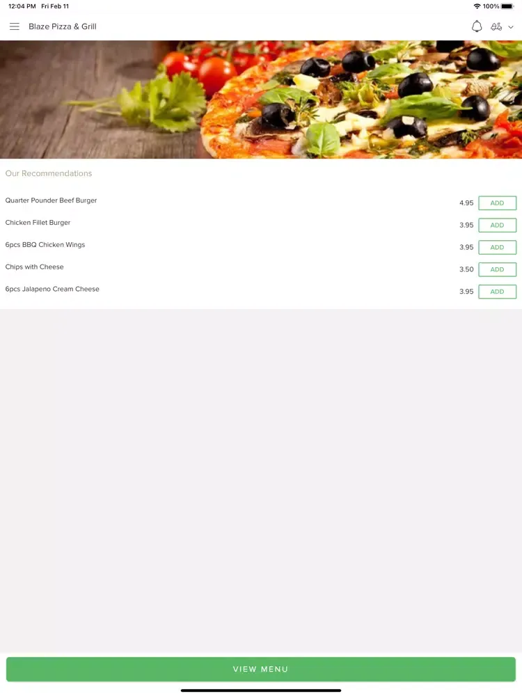 Скриншоты Blaze Pizza and Grill iPad 