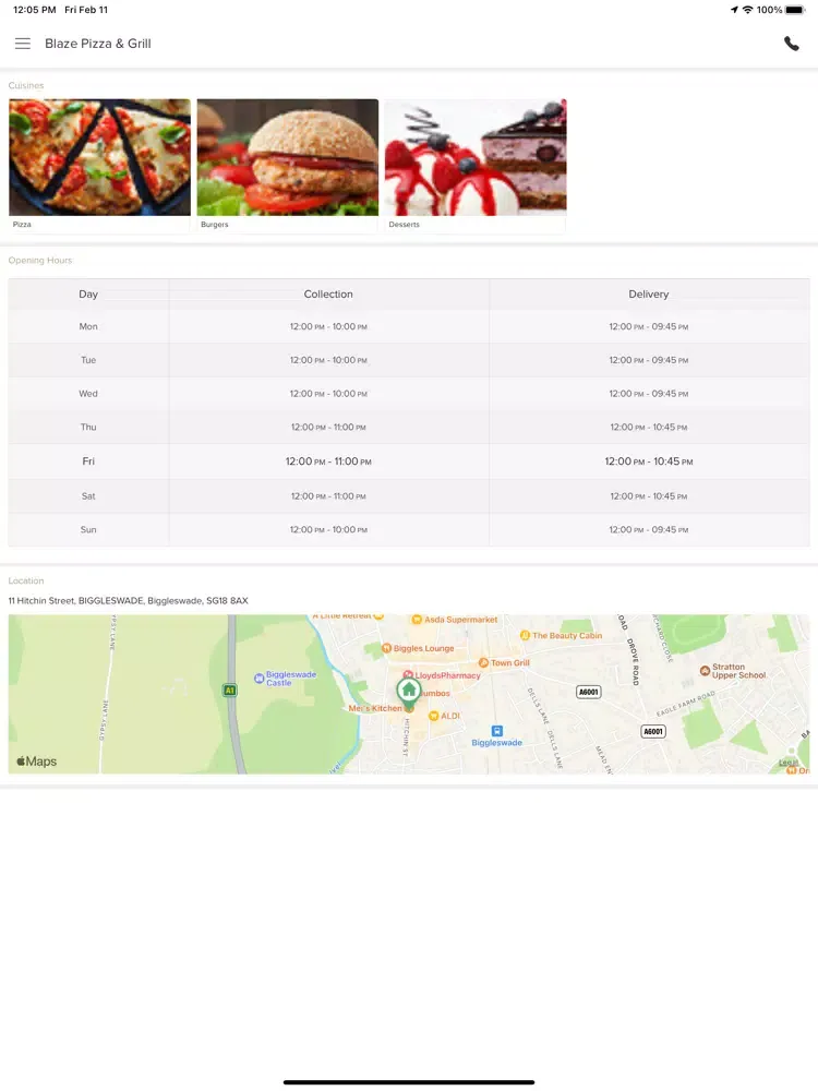 Скриншоты Blaze Pizza and Grill iPad 