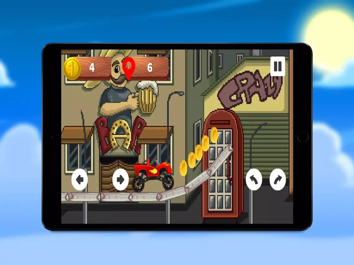 ภาพหน้าจอของ Blaze Monster Truck Hill Climb iPad 