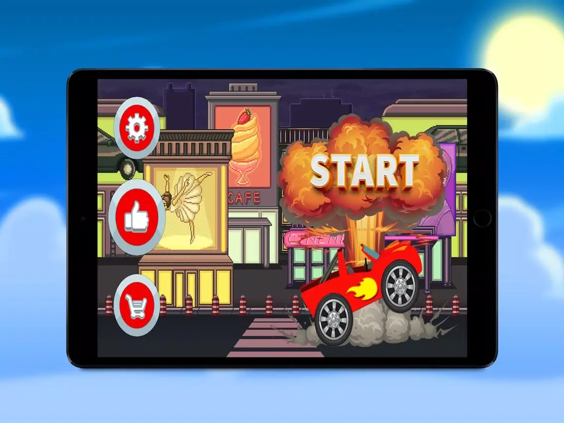 ภาพหน้าจอของ Blaze Monster Truck Hill Climb iPad 