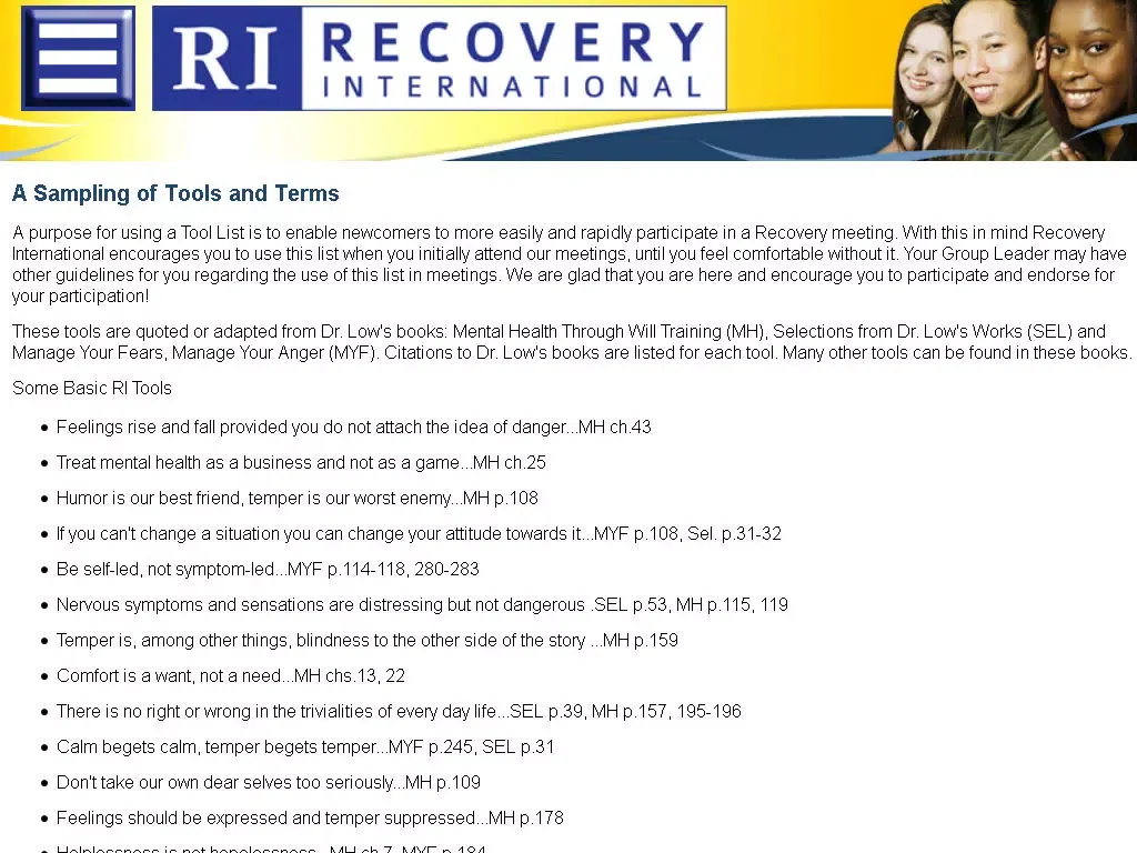 Captures d'écran de Recovery International iPad 