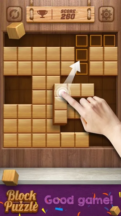 Capturas de tela do Wood Cube Puzzle