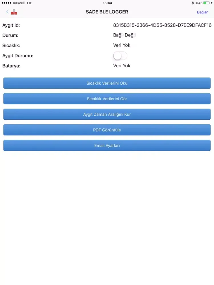 Ble Logger Sade iPad  سکرین شاٹس