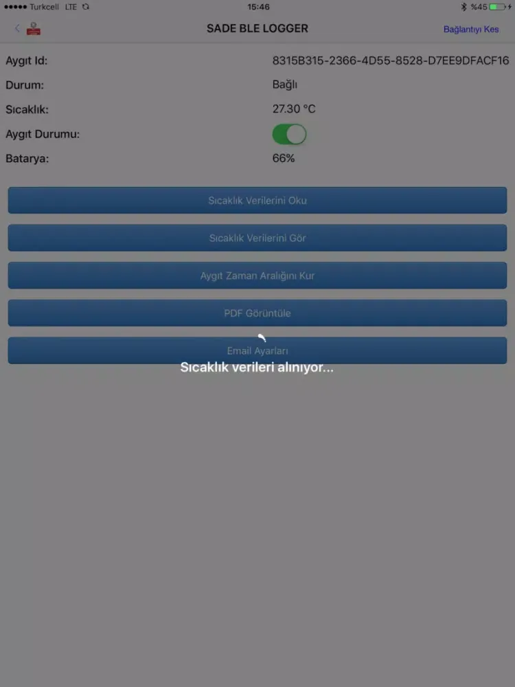 Ble Logger Sade iPad  سکرین شاٹس