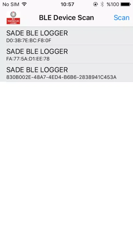 Ble Logger Sade سکرین شاٹس