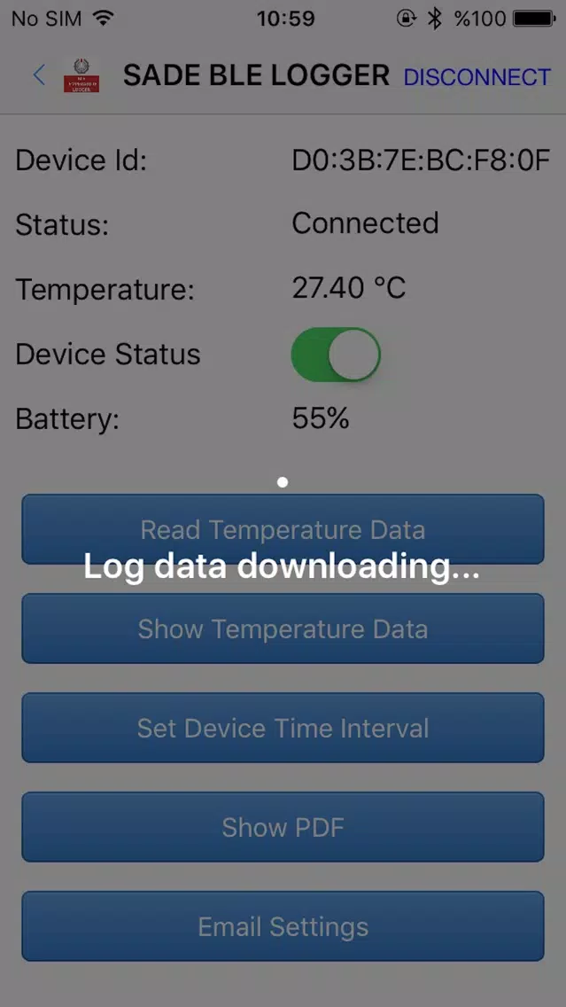 Ble Logger Sade Screenshots