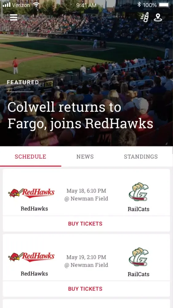RedHawks Baseball Screenshots