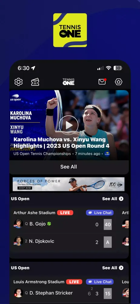 TennisONE应用截图