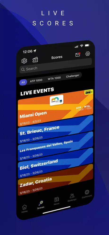 TennisONE应用截图