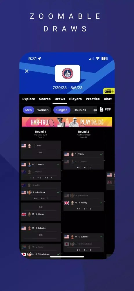 TennisONE应用截图