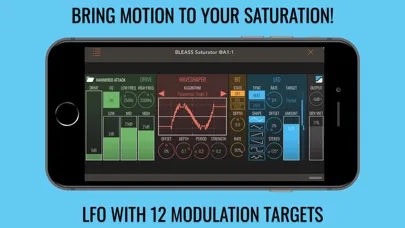 BLEASS Saturator AUv3 Plugin Screenshots