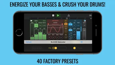 BLEASS Saturator AUv3 Plugin Screenshots