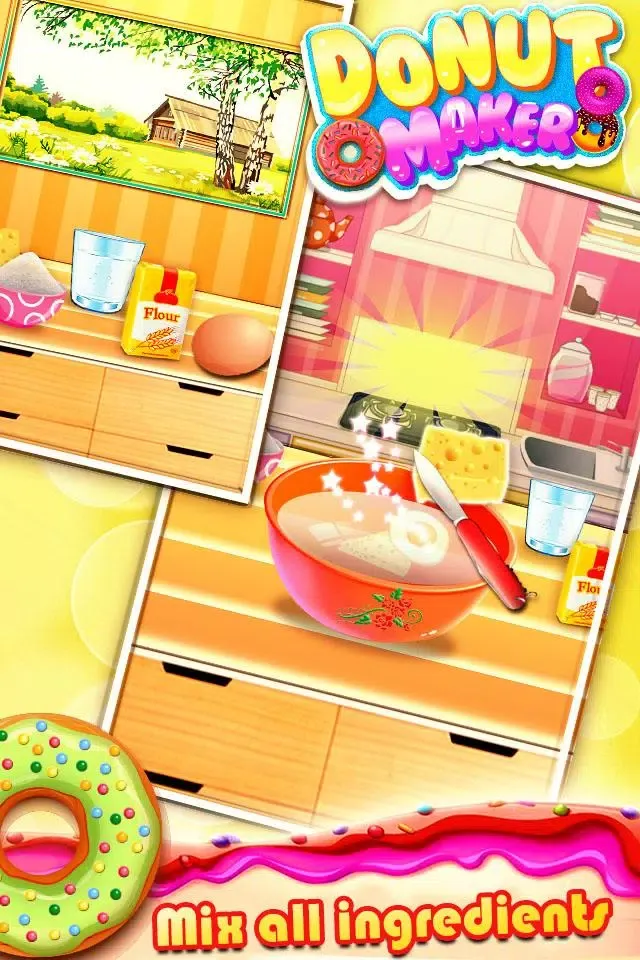 Donut Maker Cooking in Kitchen Screenshots