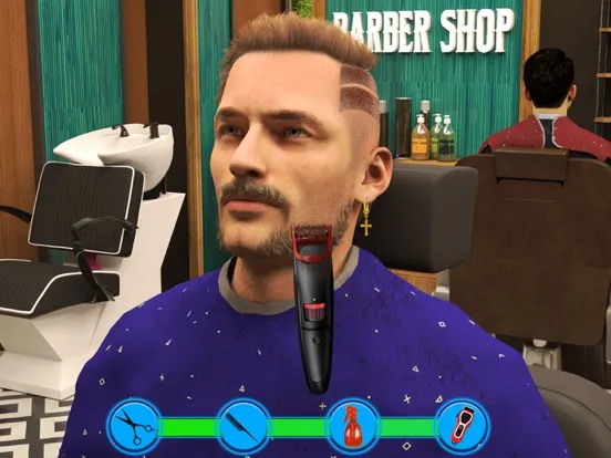 Screenshot di Barber Shop Hair Cut Sim Games iPad 