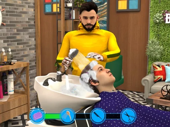 Screenshot di Barber Shop Hair Cut Sim Games iPad 
