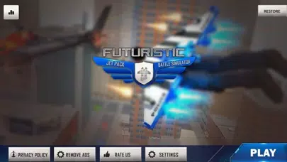 Tangkapan skrin Futuristic Jetpack Battle Sim