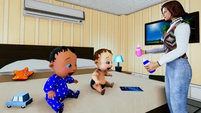 Twin Babysitter Daycare Sim 3D应用截图