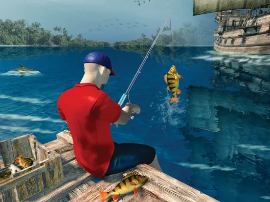 Capturas de tela do Fishing Simulator clash games iPad 