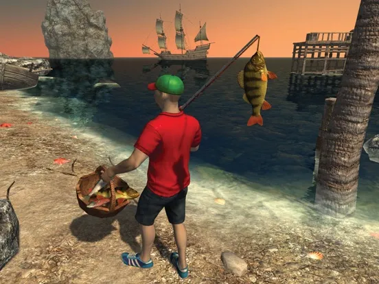 Capturas de tela do Fishing Simulator clash games iPad 