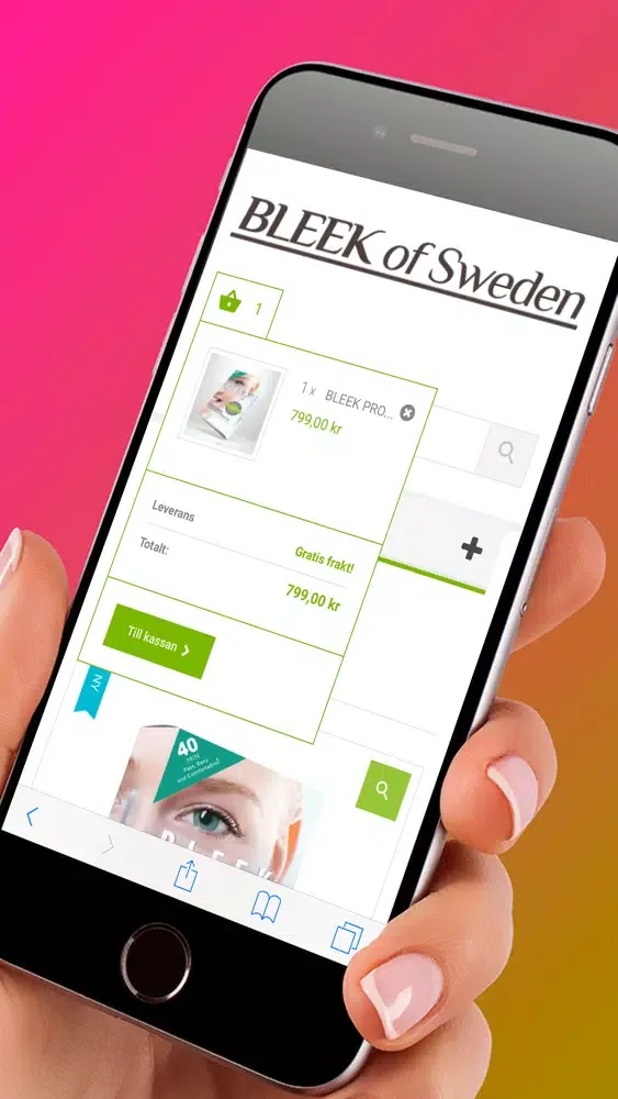Ảnh chụp màn hình của Tandblekning - BLEEK of Sweden