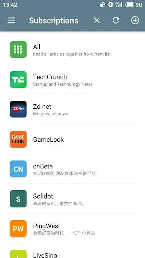 Rolly RSS Reader应用截图
